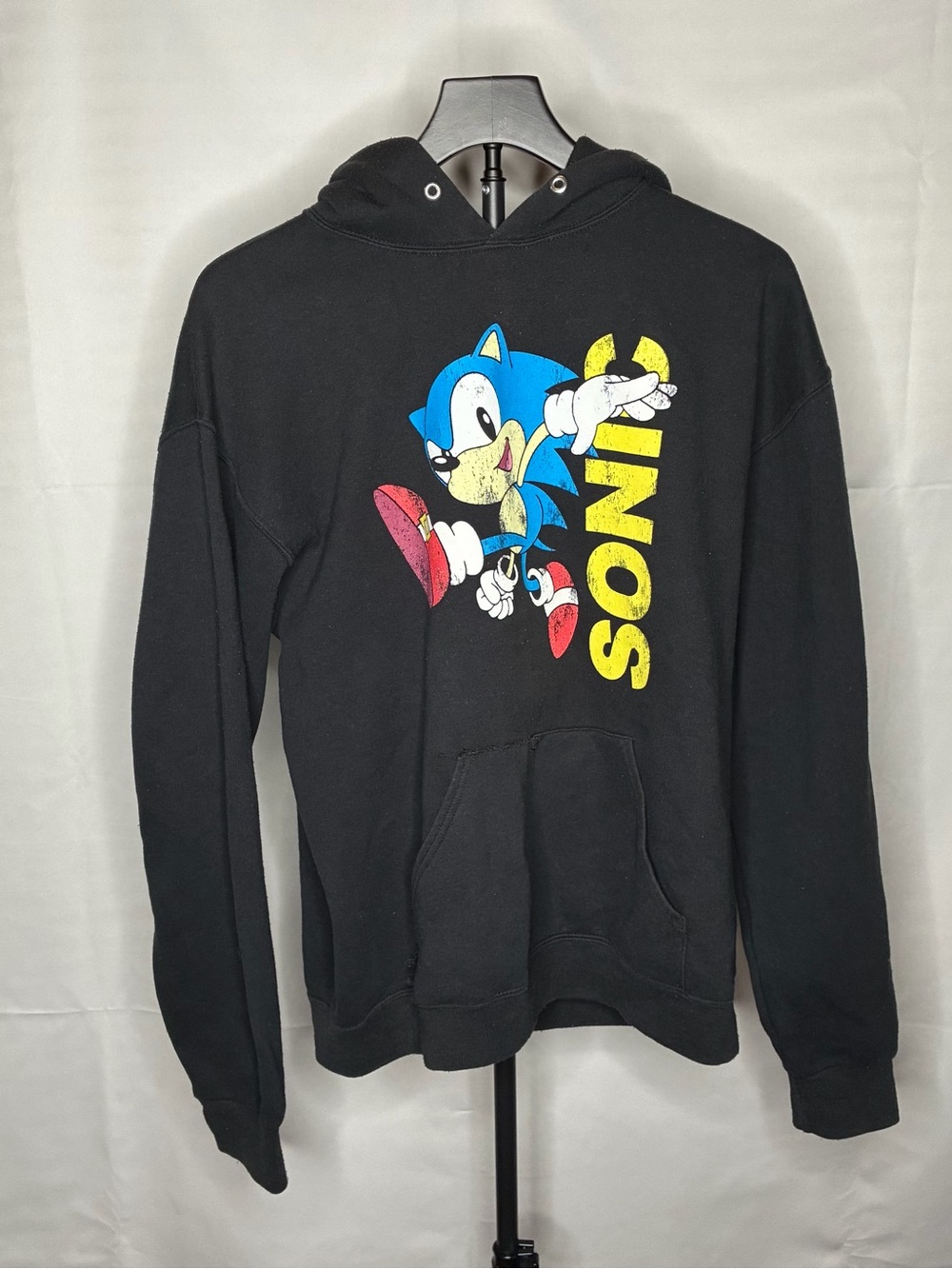 Sonic Graphic Black Hoodie Sweatshirt